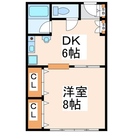 ヴァルール熊本駅前の物件間取画像